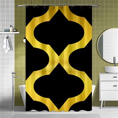 Seamless Gold Pattern Shower Curtain 48  X 72  (small)  by Amaryn4rt