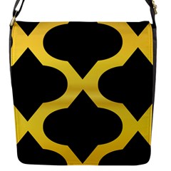 Seamless Gold Pattern Flap Closure Messenger Bag (s) by Amaryn4rt