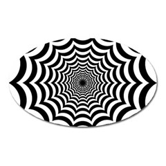 Spider Web Hypnotic Oval Magnet by Amaryn4rt