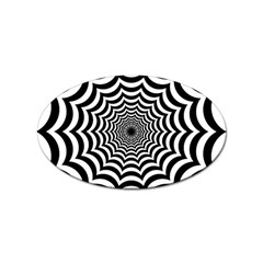 Spider Web Hypnotic Sticker Oval (10 Pack)