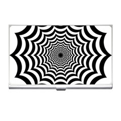 Spider Web Hypnotic Business Card Holder by Amaryn4rt