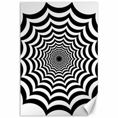 Spider Web Hypnotic Canvas 12  X 18  by Amaryn4rt