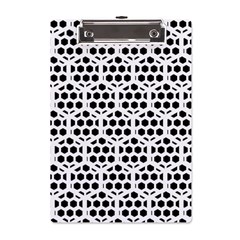 Seamless Honeycomb Pattern A5 Acrylic Clipboard by Amaryn4rt