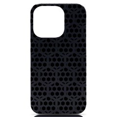 Seamless Honeycomb Pattern Iphone 14 Pro Black Uv Print Case by Amaryn4rt