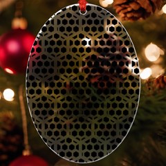 Seamless Honeycomb Pattern Uv Print Acrylic Ornament Oval by Amaryn4rt