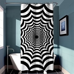 Spider Web Hypnotic Shower Curtain 36  X 72  (stall)  by Amaryn4rt