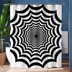 Spider Web Hypnotic Shower Curtain 60  X 72  (medium)  by Amaryn4rt