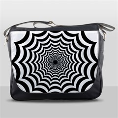 Spider Web Hypnotic Messenger Bag by Amaryn4rt