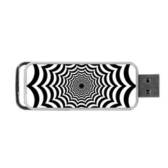 Spider Web Hypnotic Portable Usb Flash (two Sides) by Amaryn4rt