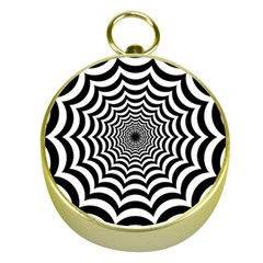 Spider Web Hypnotic Gold Compasses by Amaryn4rt