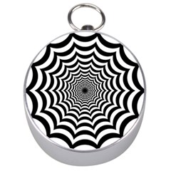 Spider Web Hypnotic Silver Compasses by Amaryn4rt