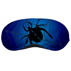 Spider On Web Sleep Mask by Amaryn4rt