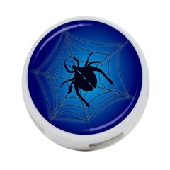 Spider On Web 4-port Usb Hub (one Side) by Amaryn4rt