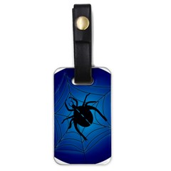 Spider On Web Luggage Tag (one Side) by Amaryn4rt