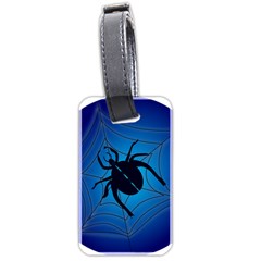 Spider On Web Luggage Tag (two Sides) by Amaryn4rt