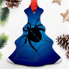 Spider On Web Ornament (christmas Tree)  by Amaryn4rt