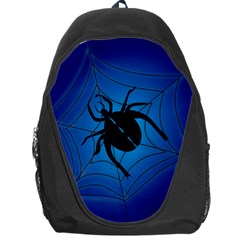 Spider On Web Backpack Bag by Amaryn4rt