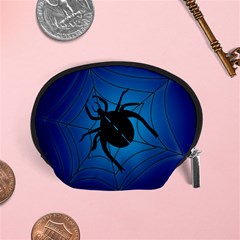 Spider On Web Accessory Pouch (small) by Amaryn4rt