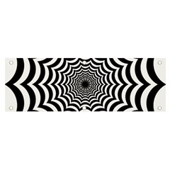 Spider Web Hypnotic Banner And Sign 6  X 2  by Amaryn4rt