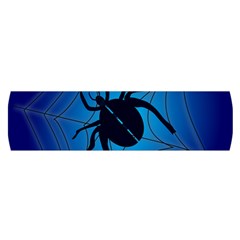 Spider On Web Oblong Satin Scarf (16  X 60 ) by Amaryn4rt