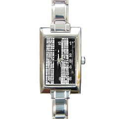 Whitney Museum Of American Art Rectangle Italian Charm Watch by Amaryn4rt