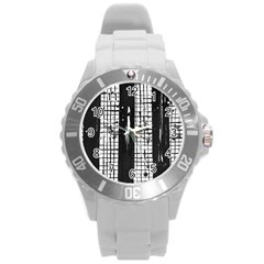 Whitney Museum Of American Art Round Plastic Sport Watch (l) by Amaryn4rt