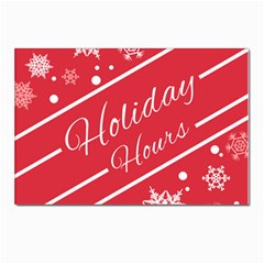 Winter Holiday Hours Postcards 5  X 7  (pkg Of 10) by Amaryn4rt