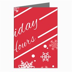 Winter Holiday Hours Greeting Cards (pkg Of 8) by Amaryn4rt