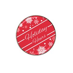 Winter Holiday Hours Hat Clip Ball Marker (10 Pack)