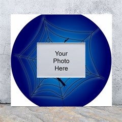 Spider On Web White Wall Photo Frame 5  X 7  by Amaryn4rt