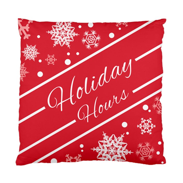 Winter Holiday Hours Standard Cushion Case (One Side)