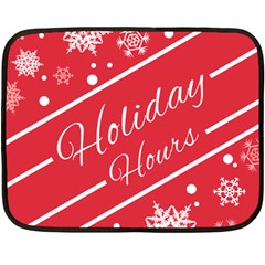 Winter Holiday Hours Fleece Blanket (mini) by Amaryn4rt