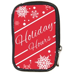 Winter Holiday Hours Compact Camera Leather Case by Amaryn4rt