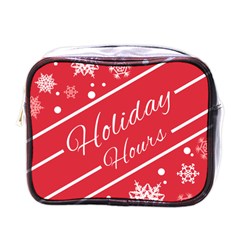 Winter Holiday Hours Mini Toiletries Bag (one Side) by Amaryn4rt