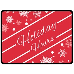 Winter Holiday Hours Fleece Blanket (large) by Amaryn4rt