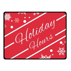 Winter Holiday Hours Fleece Blanket (small) by Amaryn4rt