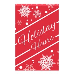 Winter Holiday Hours Shower Curtain 48  X 72  (small)  by Amaryn4rt