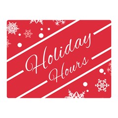 Winter Holiday Hours Two Sides Premium Plush Fleece Blanket (mini) by Amaryn4rt