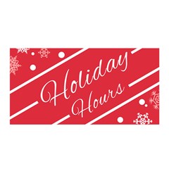 Winter Holiday Hours Satin Wrap 35  X 70  by Amaryn4rt