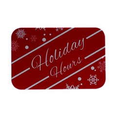 Winter Holiday Hours Open Lid Metal Box (silver)   by Amaryn4rt