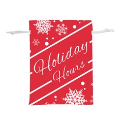 Winter Holiday Hours Lightweight Drawstring Pouch (s) by Amaryn4rt