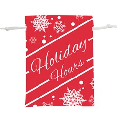 Winter Holiday Hours Lightweight Drawstring Pouch (xl) by Amaryn4rt