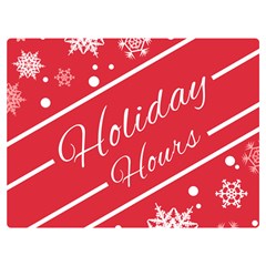 Winter Holiday Hours Two Sides Premium Plush Fleece Blanket (extra Small) by Amaryn4rt