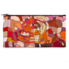 Abstract Abstraction Pattern Moder Pencil Case by Amaryn4rt