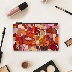 Abstract Abstraction Pattern Moder Cosmetic Bag (small) by Amaryn4rt