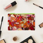 Abstract Abstraction Pattern Moder Cosmetic Bag (XS) Front