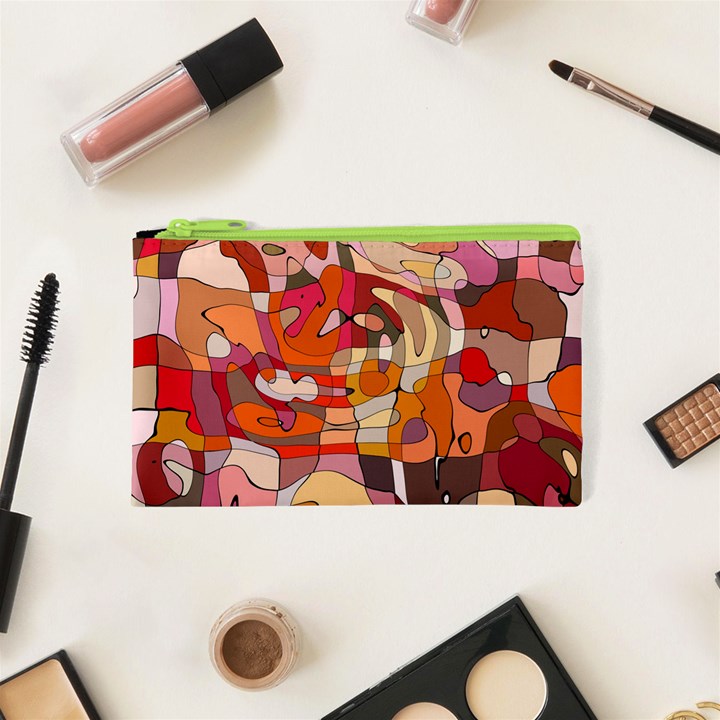 Abstract Abstraction Pattern Moder Cosmetic Bag (XS)