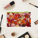 Abstract Abstraction Pattern Moder Cosmetic Bag (XS) Back