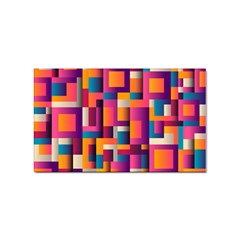 Abstract Background Geometry Blocks Sticker Rectangular (10 Pack) by Amaryn4rt