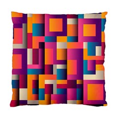 Abstract Background Geometry Blocks Standard Cushion Case (one Side) by Amaryn4rt